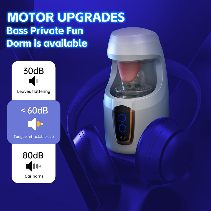 Tongue Licking telescopic cup men penis masturbation cup