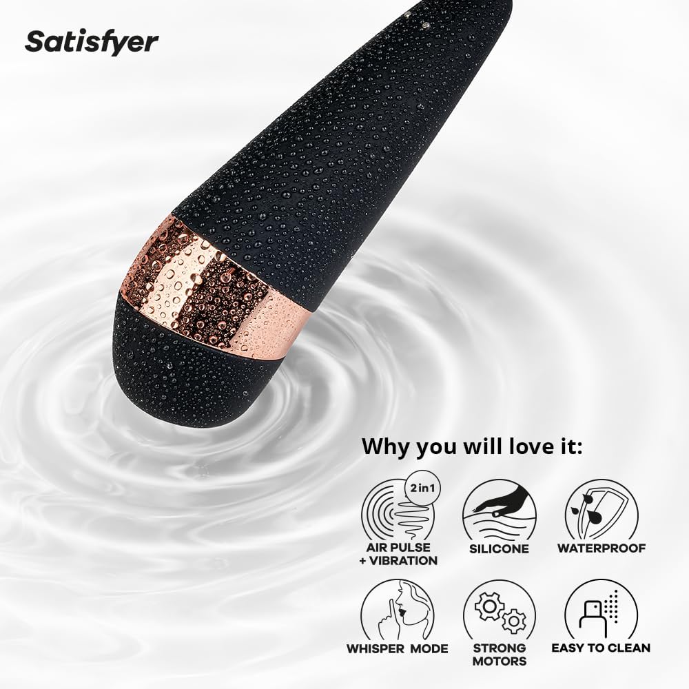 Satisfyer Pro 3 Plus Air Pulse Stimulator Clitoral Pressure Wave Vibrator