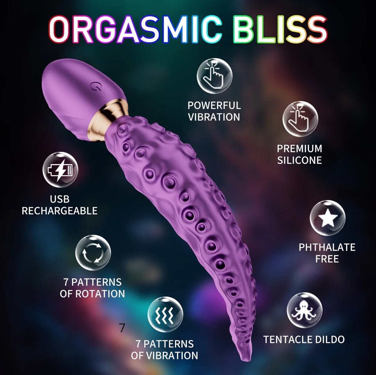 Octopus Vibrator Tentacle Butt Plug