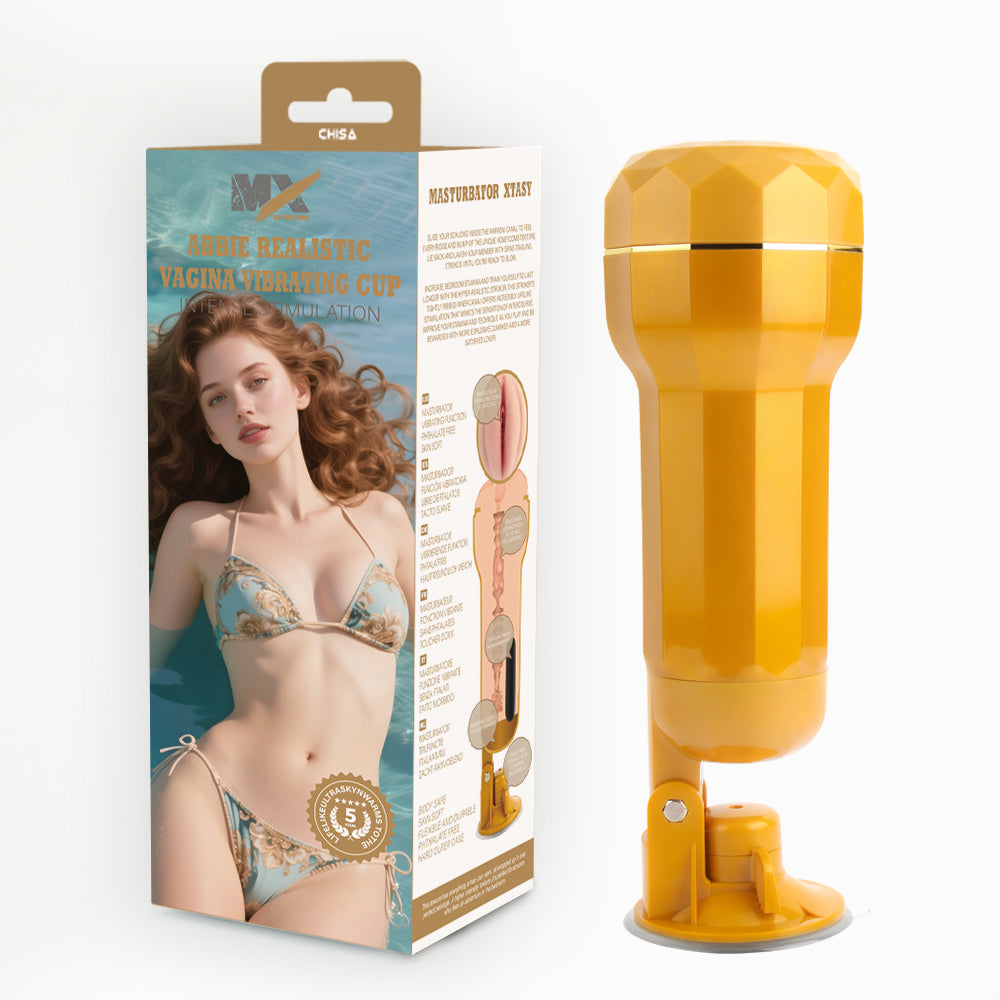 Abbie Realistic Vagina Cup strong suction masturbation cup for men