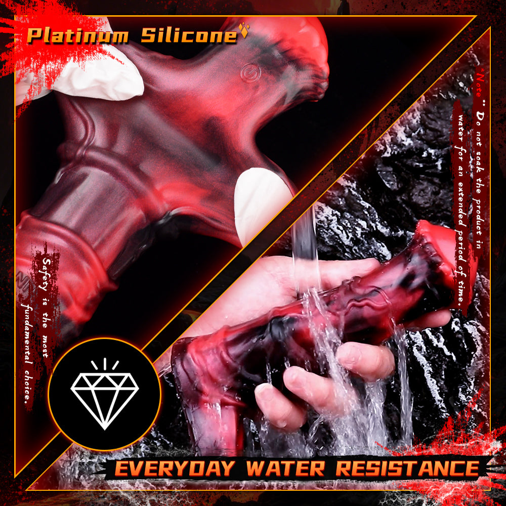 FAAK 6261 Horsedildo Penis Sleeve Cock Ring With Vibrating remote control