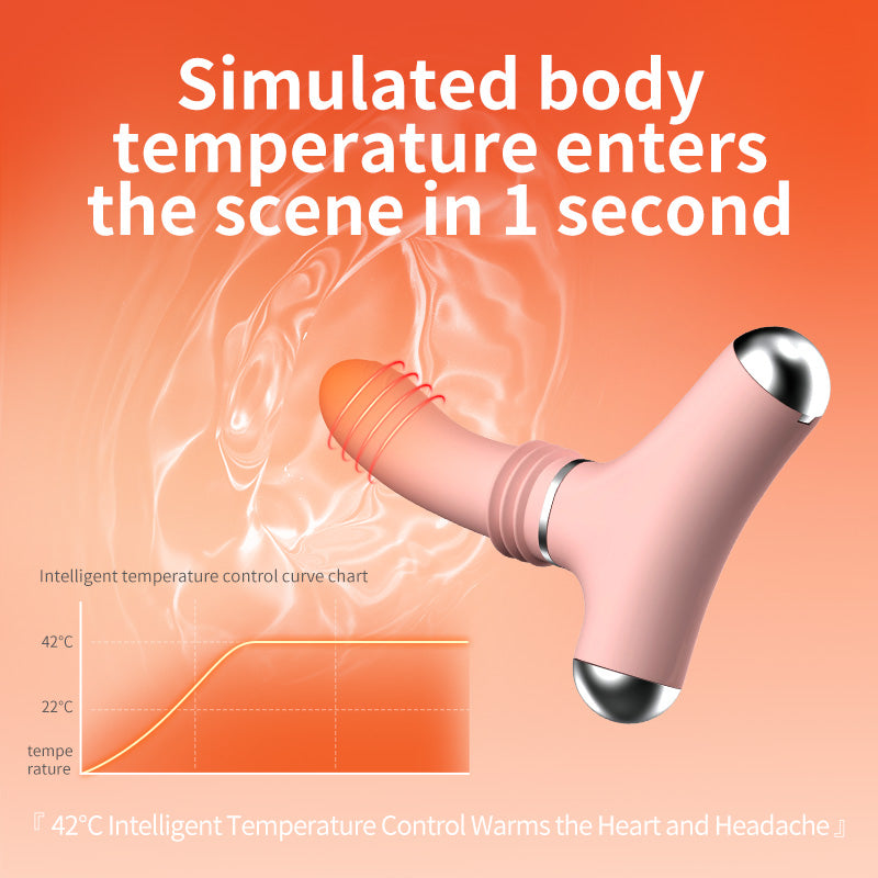 2024 New arrival ROOMFUN Strong Shock Heated Vibrators with APP control Sexy Rotating Masturbator for women