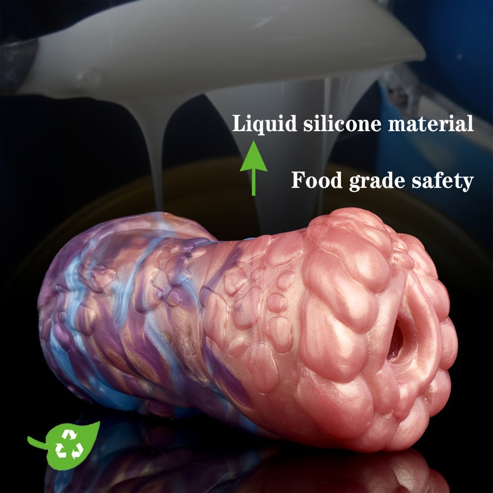 Colorful Monster Silicone Pocket Pussy Penis Exercise Masturbator