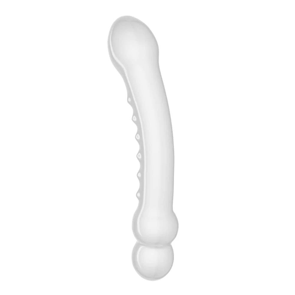 7.3" Glass Romance Crystal Clear Anal Dildo