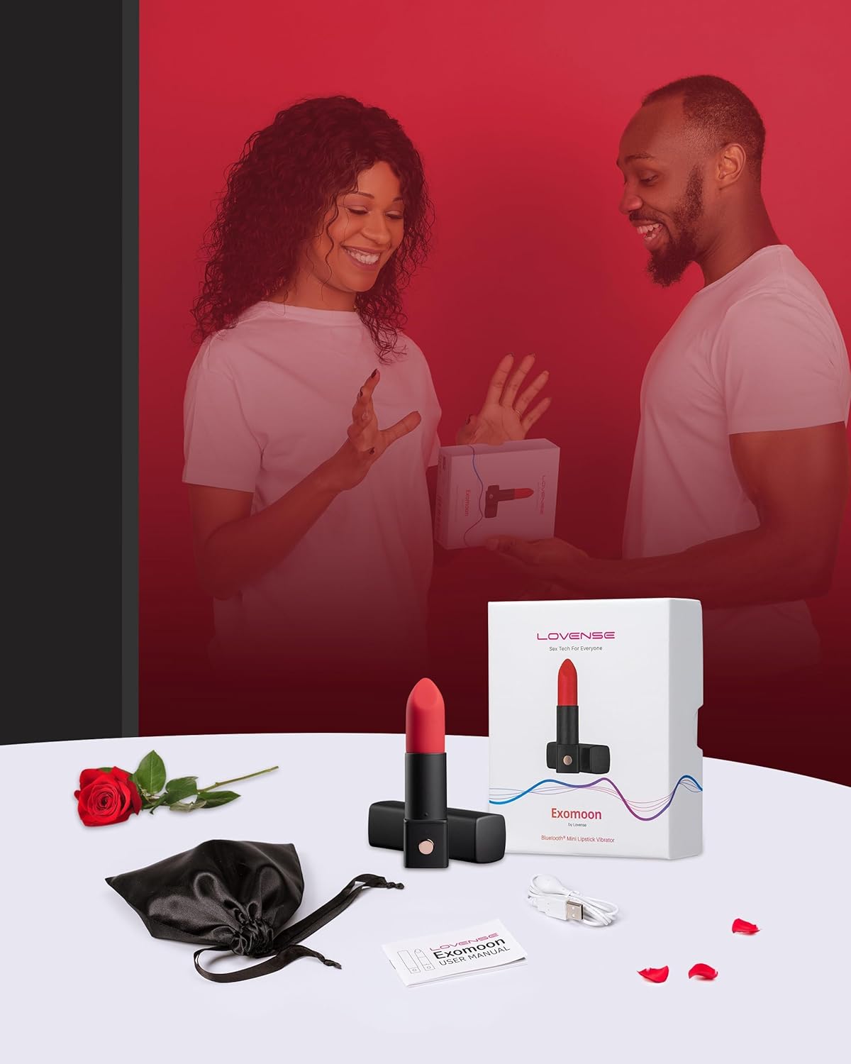 Lovense Exomoon Bluetooth Secret Lipstic Bullet Vibrator