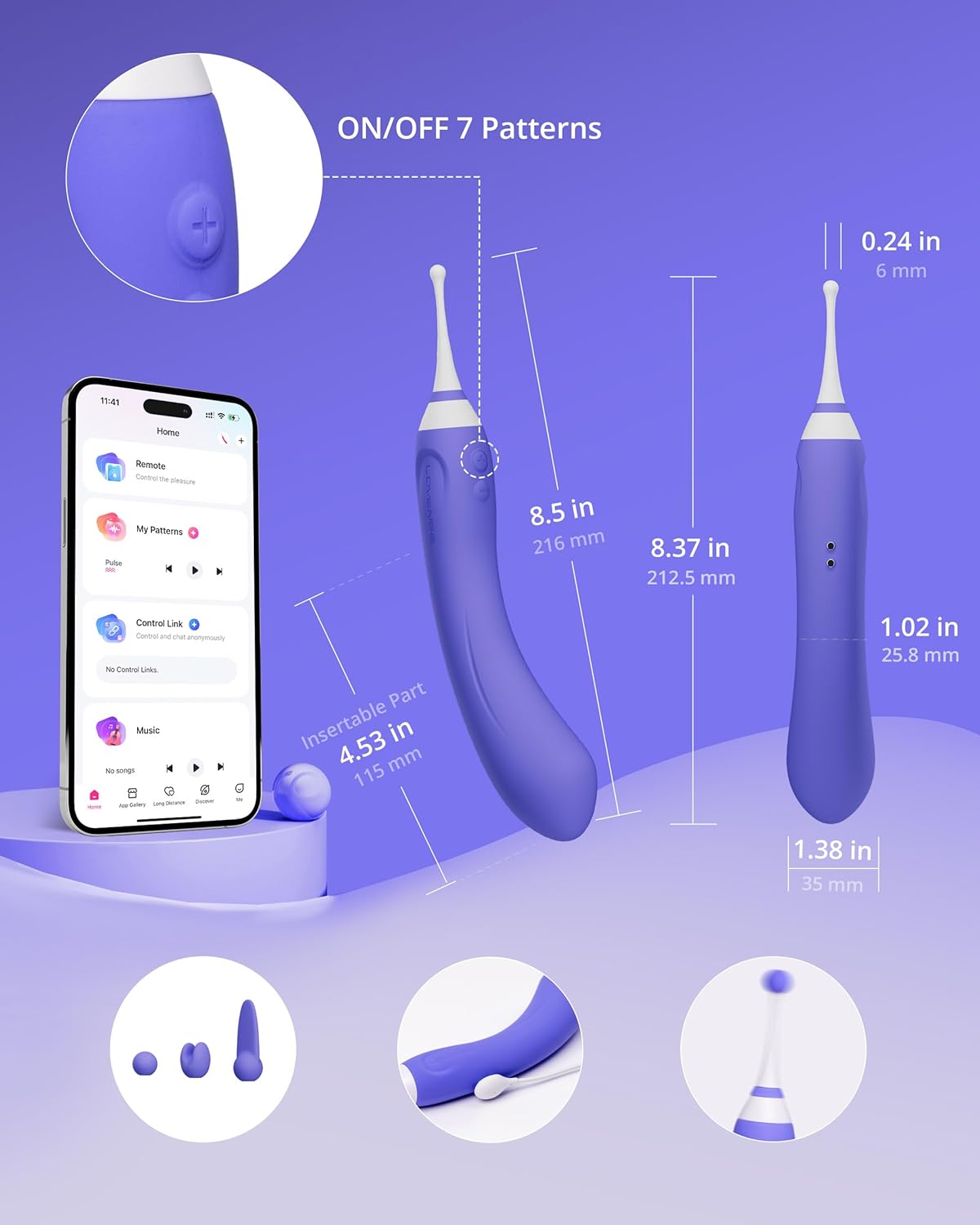 Lovense Hyphy Dual-end high frequency vibrator
