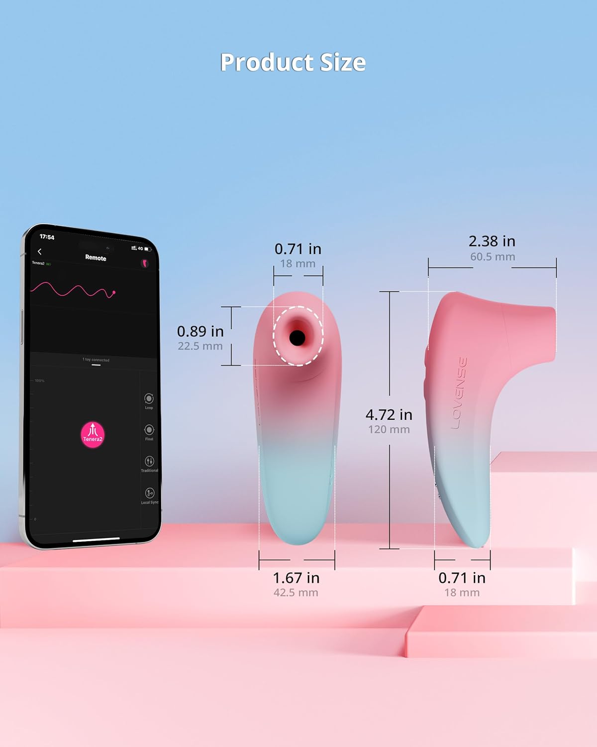 LOVENSE Tenera 2 APP controlled Clitoral Suction stimulator