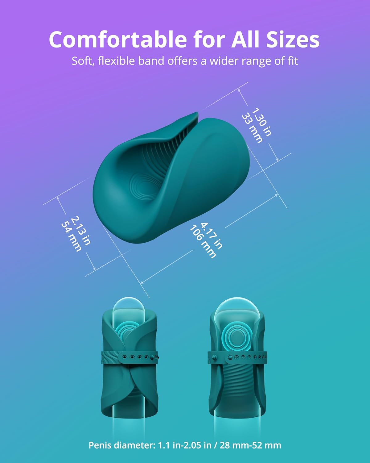 Lovense Gush 2 Hands free,remote-controlled vibrating oscillating penis massager