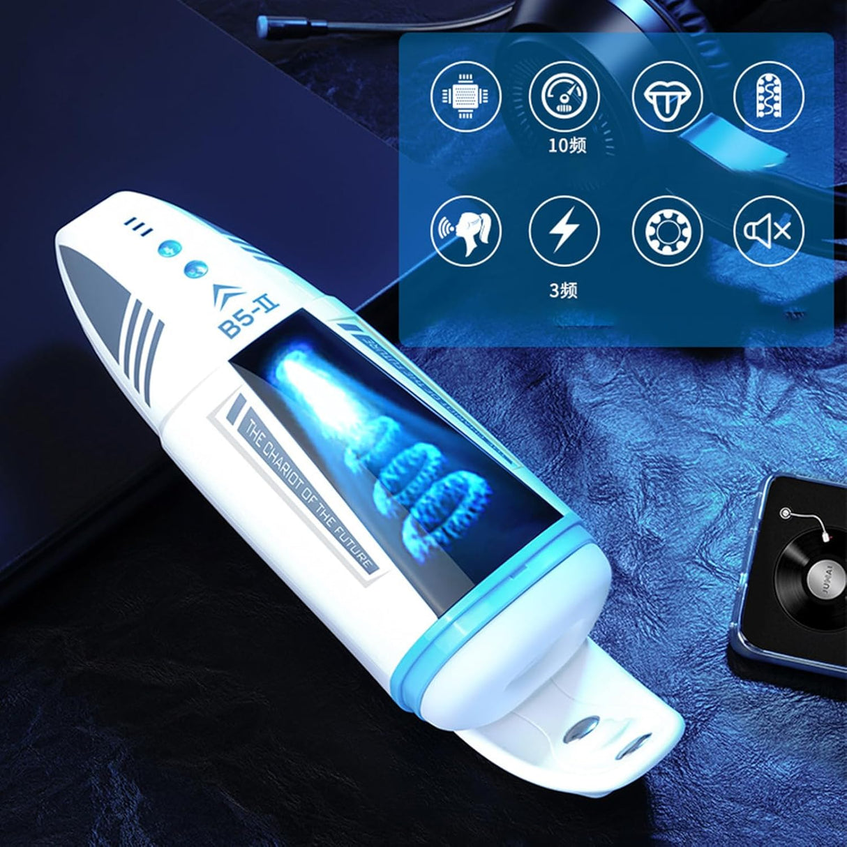 MR B5 tongue licking sucking Electric shock vibrating Male masturbation cup