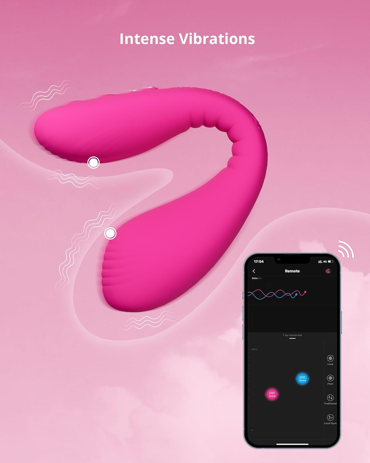 Lovense Dolce Adjustable Dual wearable vibrator