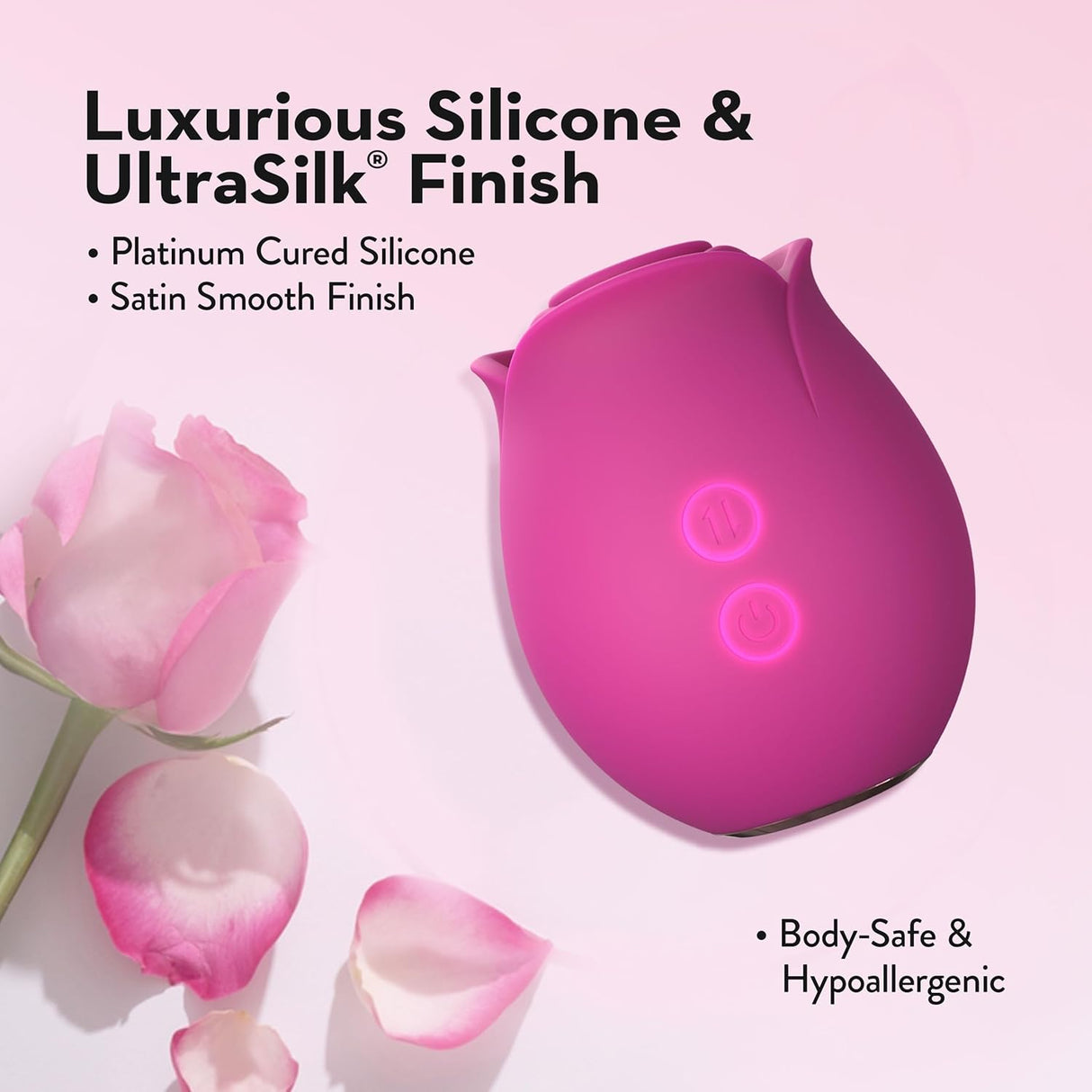 Blush original Rose Personal Massager Clitoral Nipple Vibrator