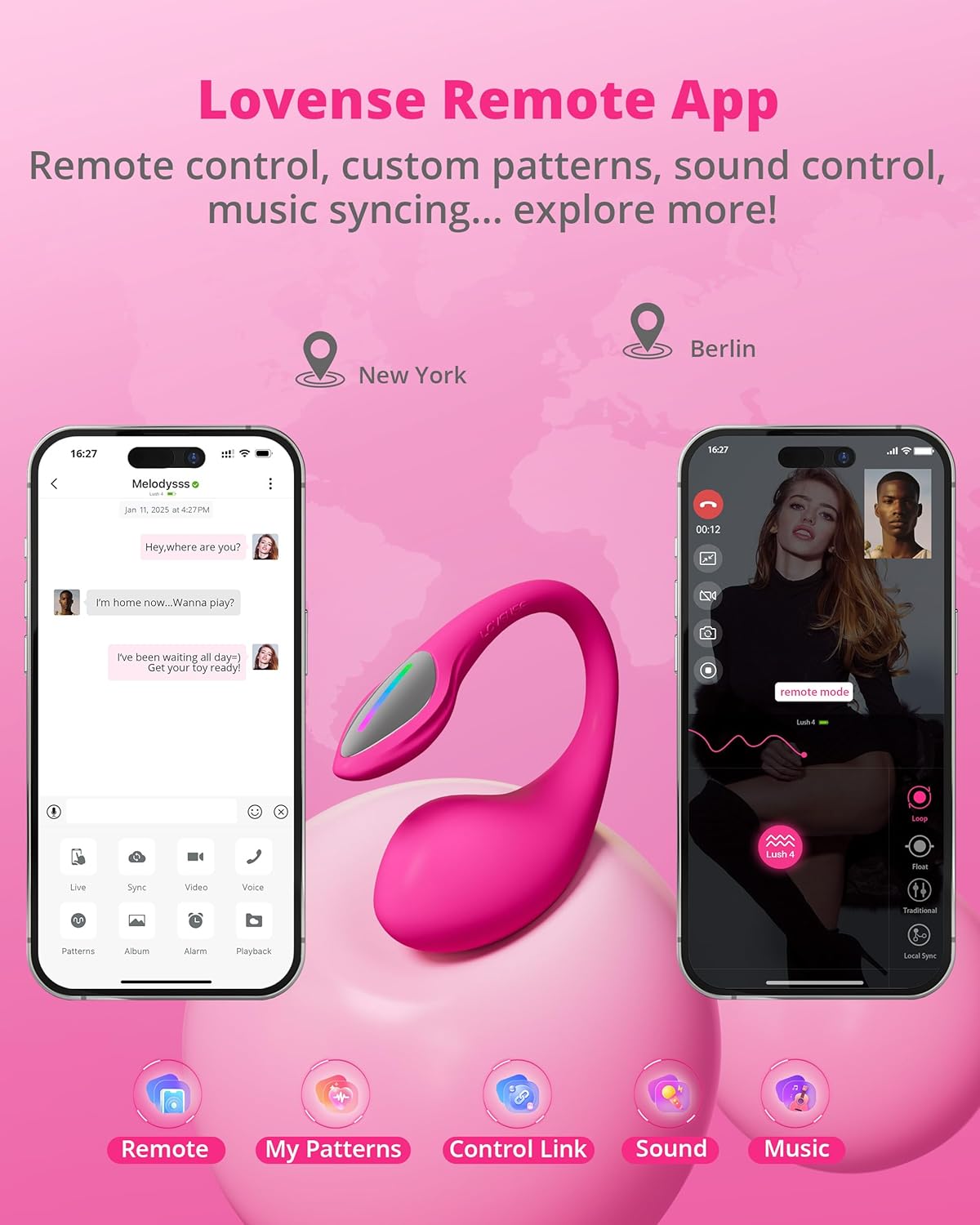 Lovense Lush 4 Bluetooth APP-controlled G-Spot Egg vibrator