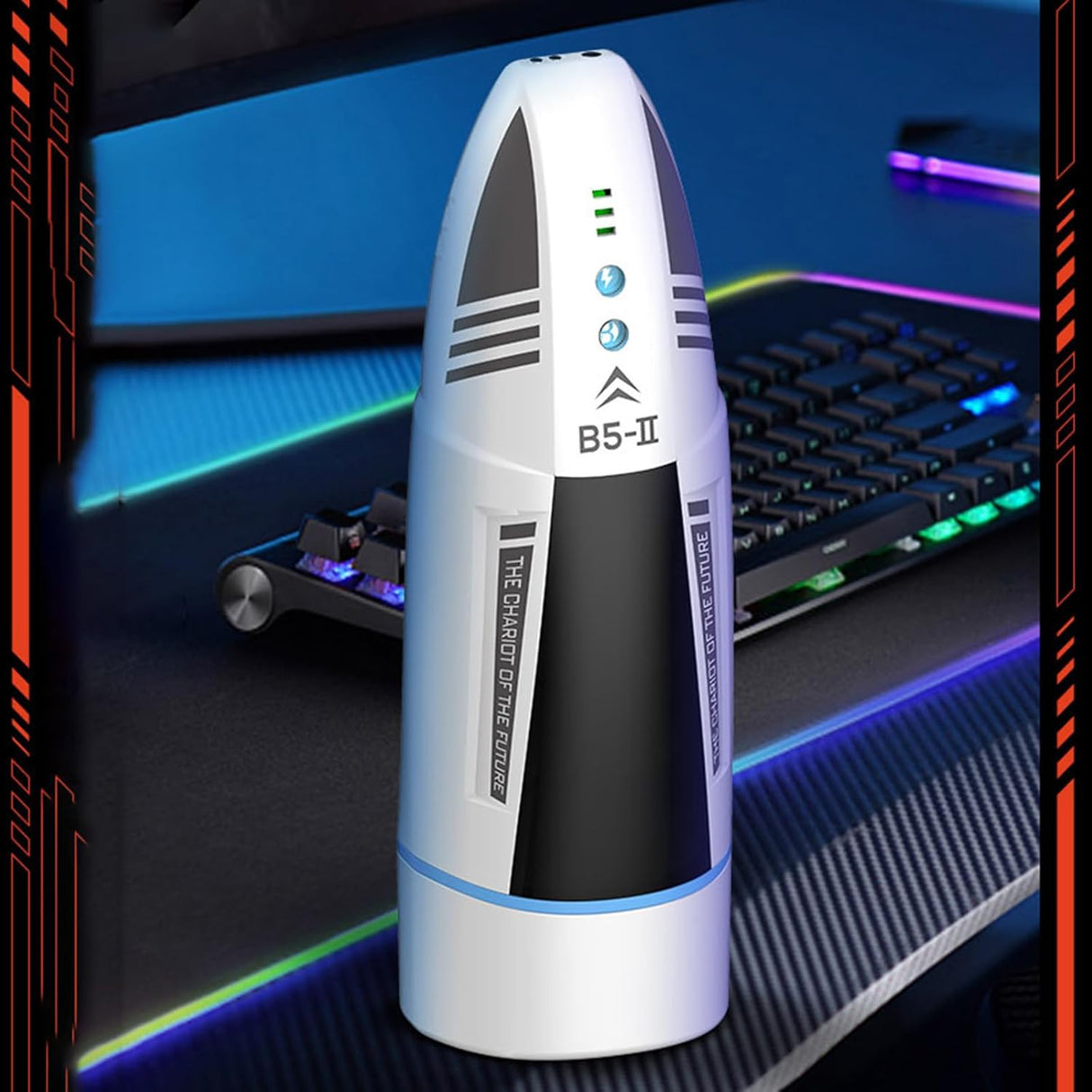 MR B5 tongue licking sucking Electric shock vibrating Male masturbation cup