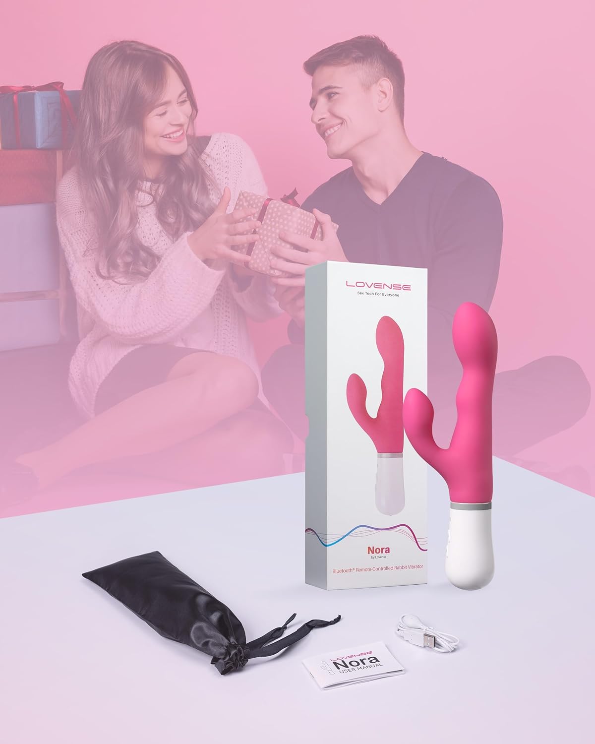 Lovense Nora APP Control Rabbit Vibrator