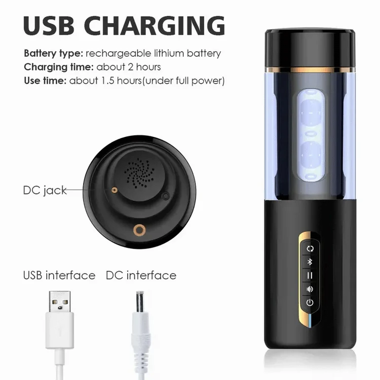 Omysky Male Automatic Telescopic Masturbation Intelligent Voice Pussy Blowjob with Bluetooth