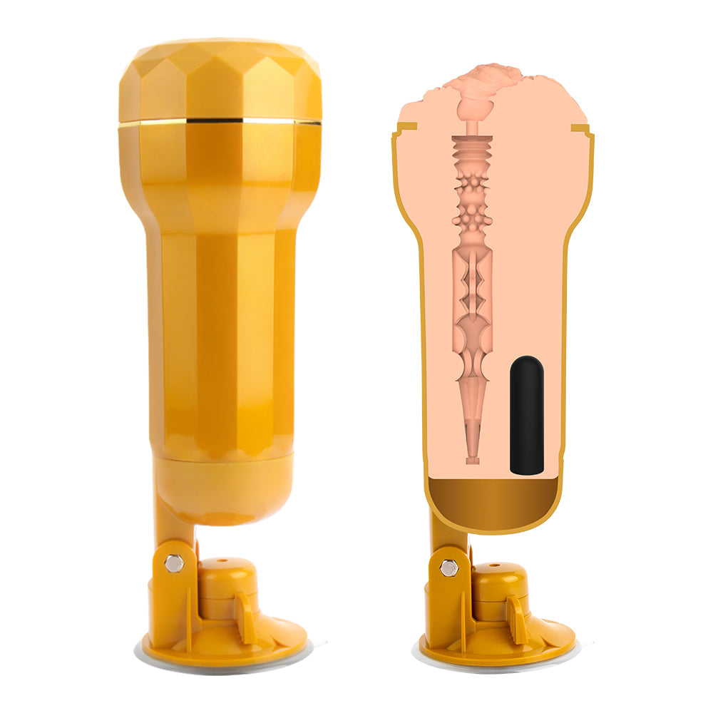 Darcey Realistic Vagina Cup auto vibrating male masturbation cup