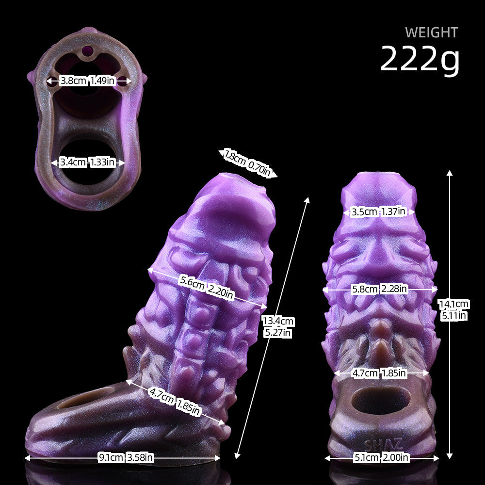 FAAK Multiple sizes Penis enlargement silicone leather cover