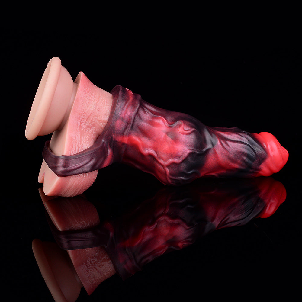 FAAK Multiple Sizes Vibrating CockRing Penis Sleeve with Remote control