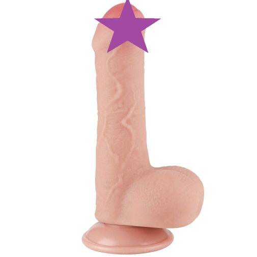 7" Dual Density Realistic Dual-Layer Sliding Skin Dildo