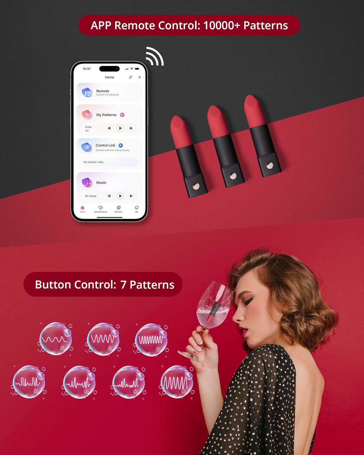 Lovense Exomoon Bluetooth Secret Lipstic Bullet Vibrator