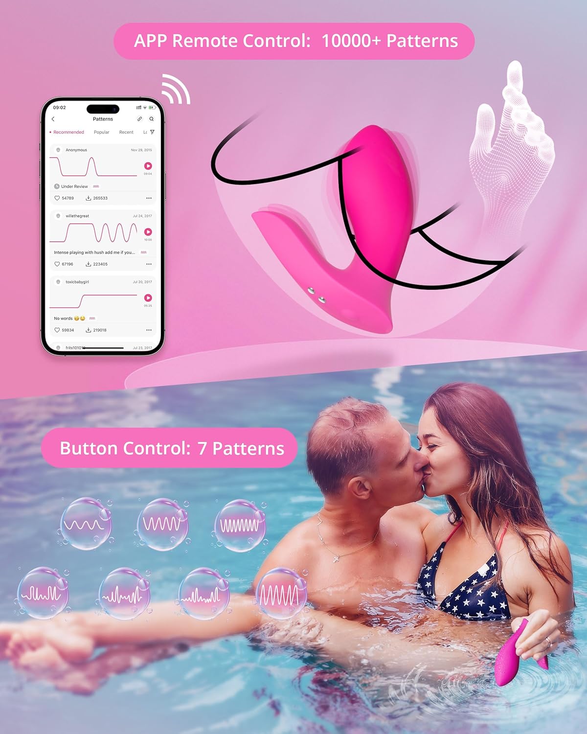 Lovense Flexer App Control Wearable Vibrator