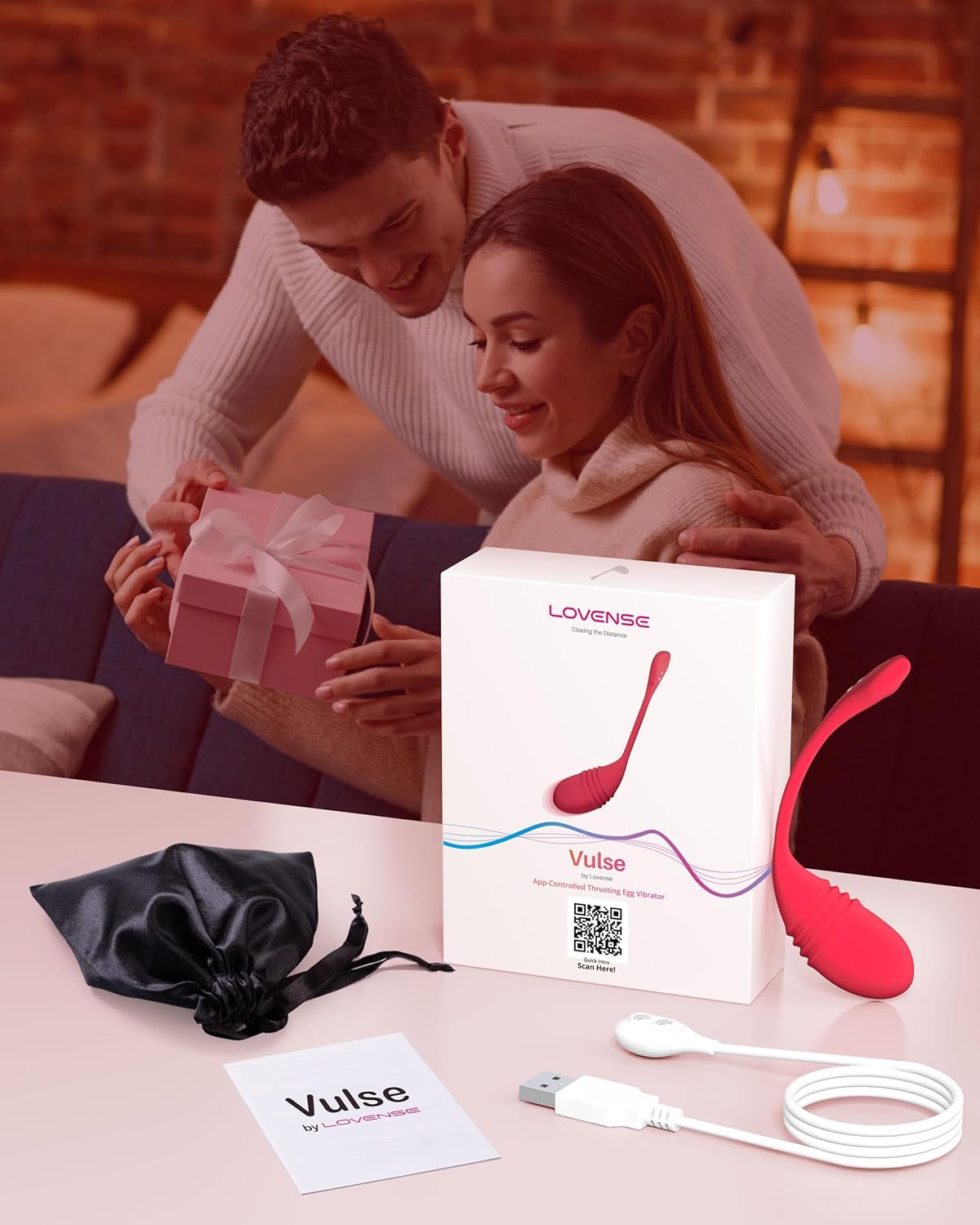 Lovense Vulse App-controlled hands-free thrusting egg vibrator