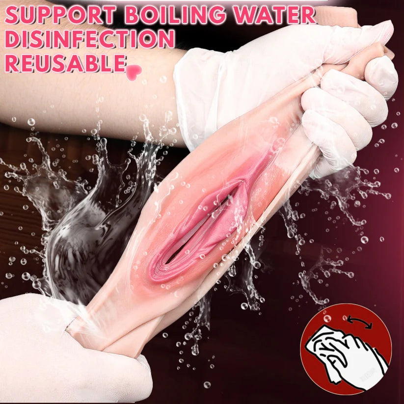 G1223 Realistic Flesh Like Silicone Fake Vagina Perfect for BoyStyle Strap On Sex Toys