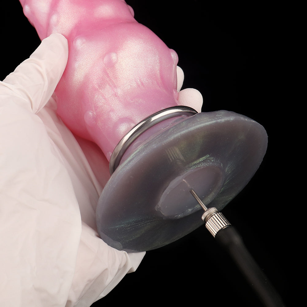 8Inch The Dog Ovipositor Dildo Erh Anal Plug with Pump