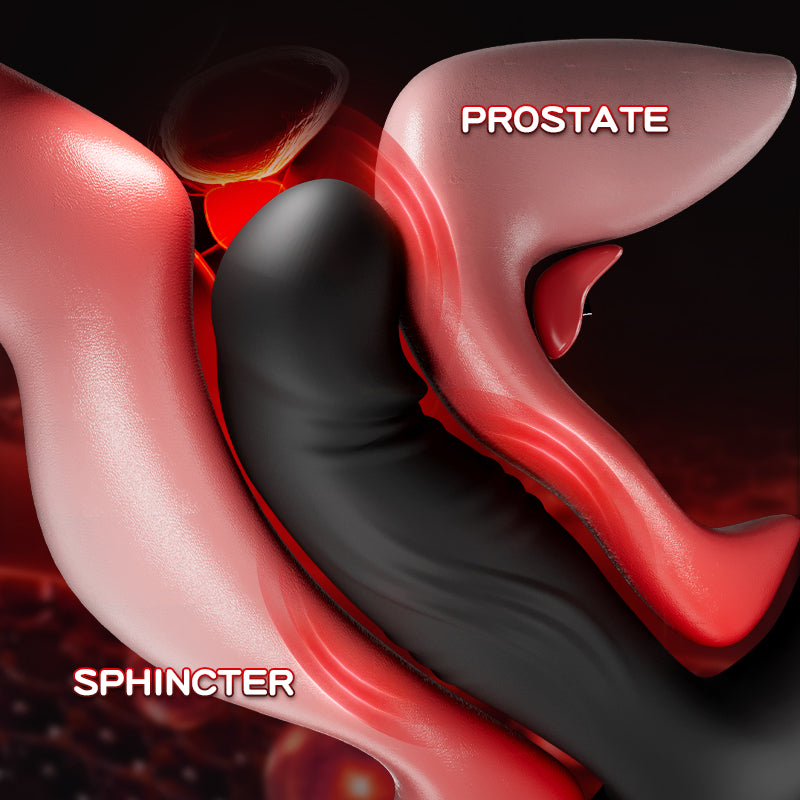 Full fork master Prostate Massager vibrating thursting with remote control