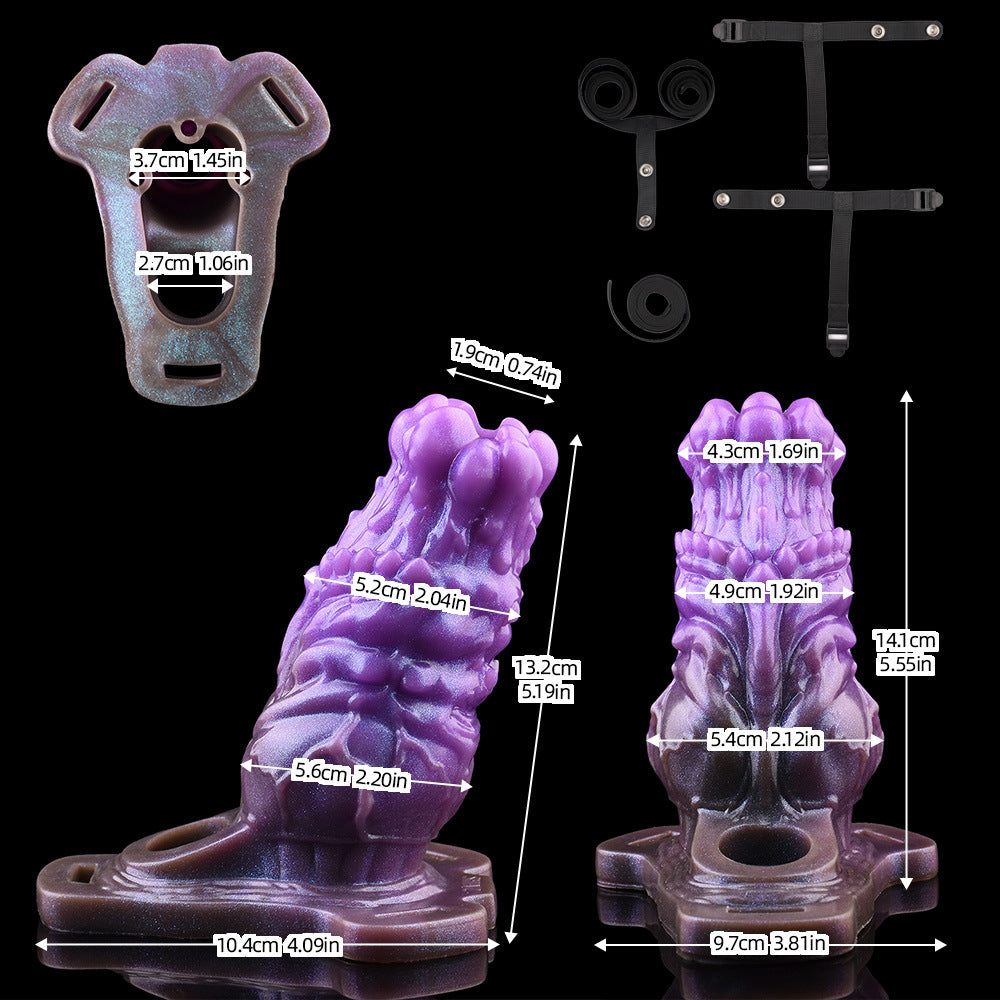 FAAK Multiple sizes Penis enlargement silicone leather cover