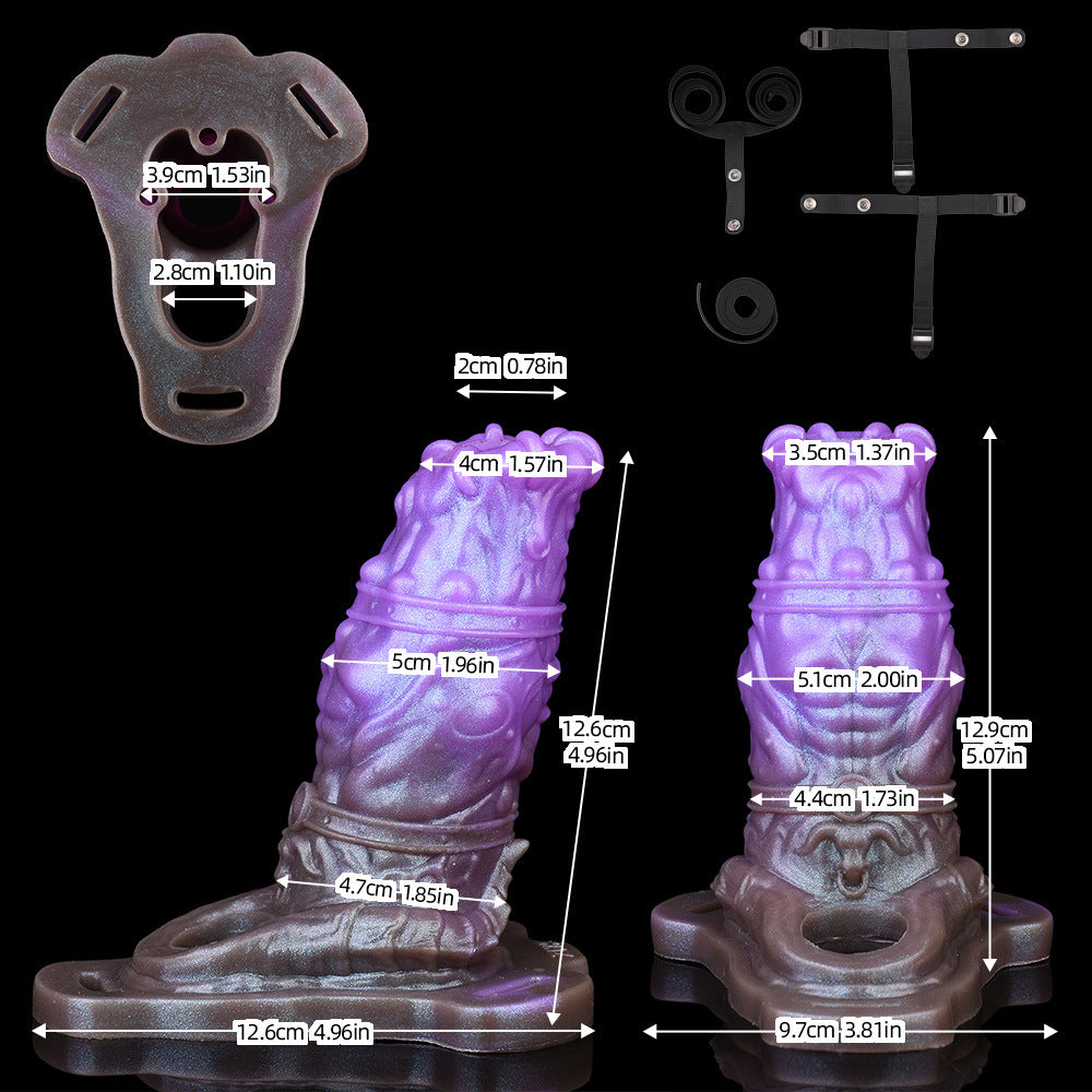 FAAK Multiple sizes Penis enlargement silicone leather cover