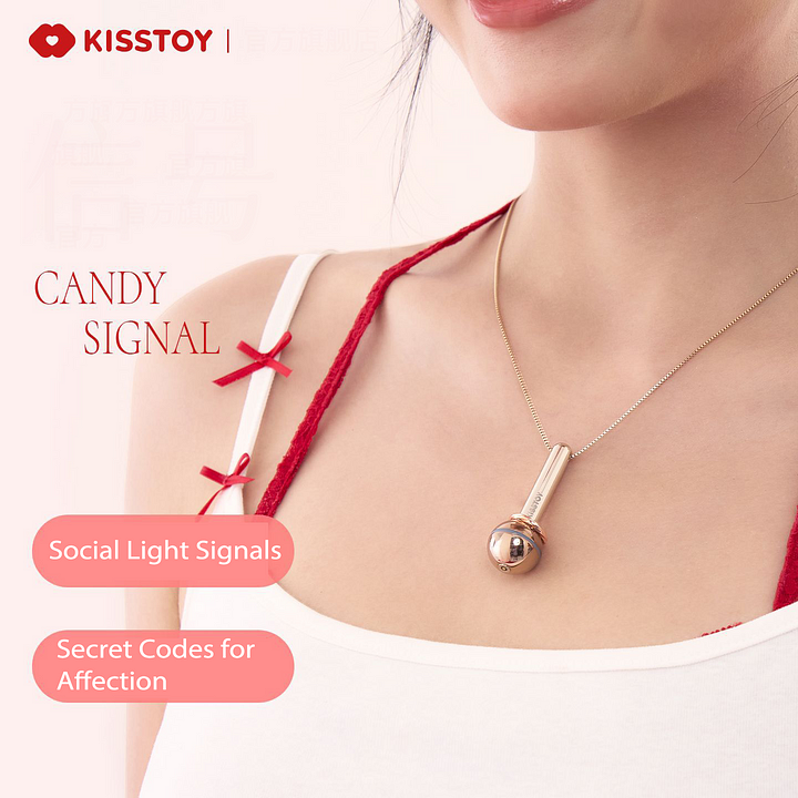 Kisstoy Candy Signal Vibrating Necklace with APP control