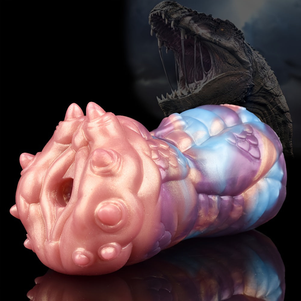 Colorful Simulation Monster Silicon Pocket Pussy Penis Exercise Masturbator