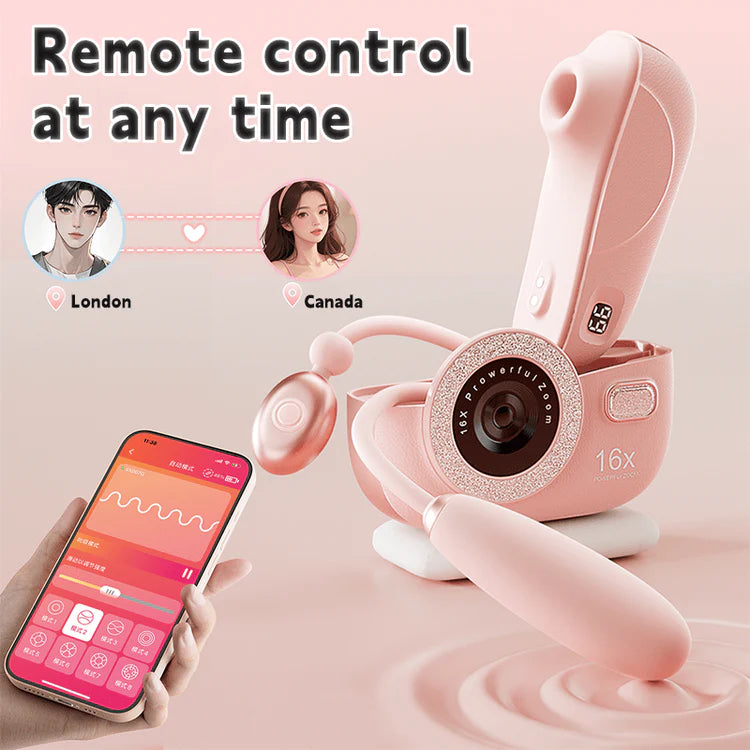 SVAKOM CCD Camera shaped Split Clitoris sucking G Spot Vibrator