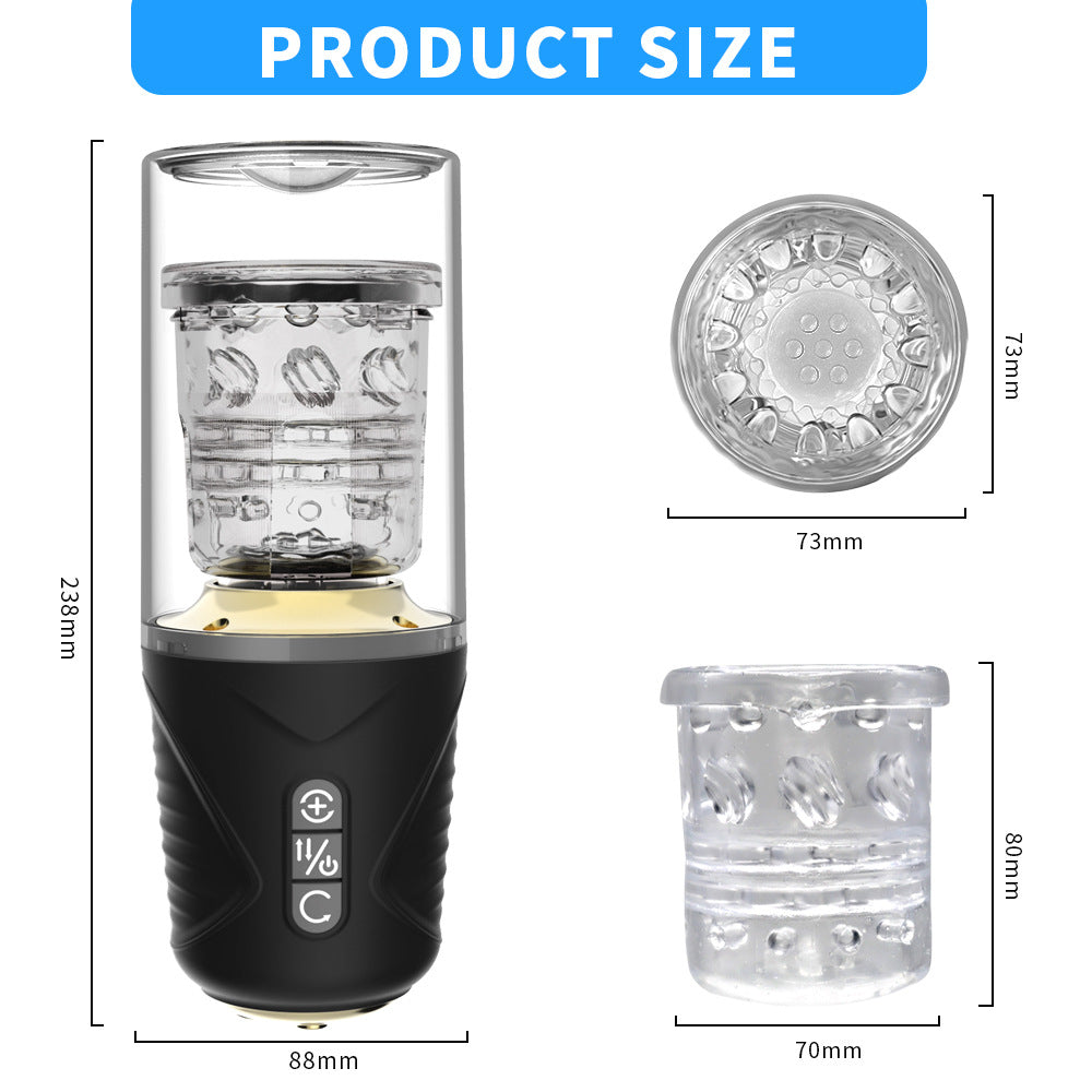 Aixiasia Tornado Rotating Male Masturbator Hands-free Autoblowjob