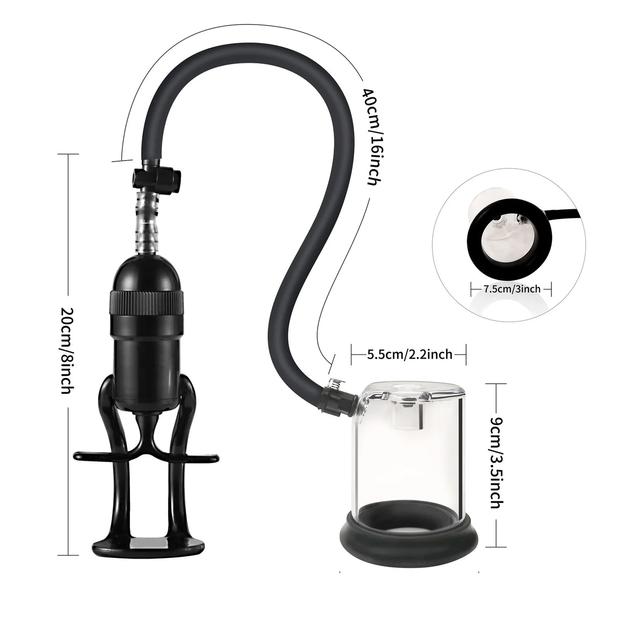 Mojin AX3 BDSM Manual Vacuum Dilation Training Anal Pupm device