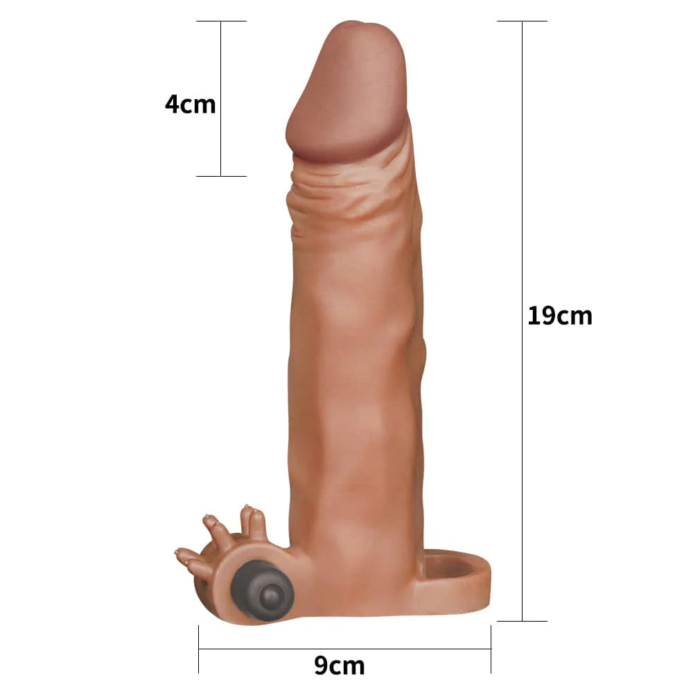 Add 2" Pleasure X Tender Vibrating Penis Sleeve