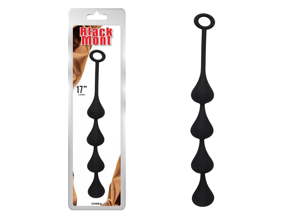 Black Mont Anal Penetrator Graduated Beads