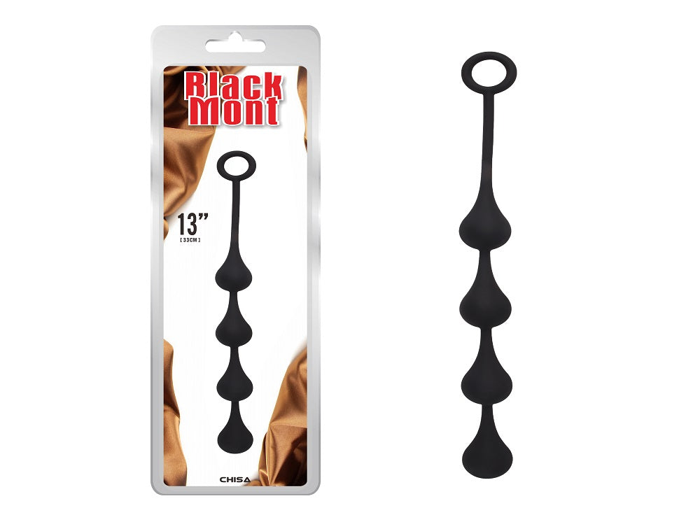 Black Mont Anal Penetrator Graduated Beads