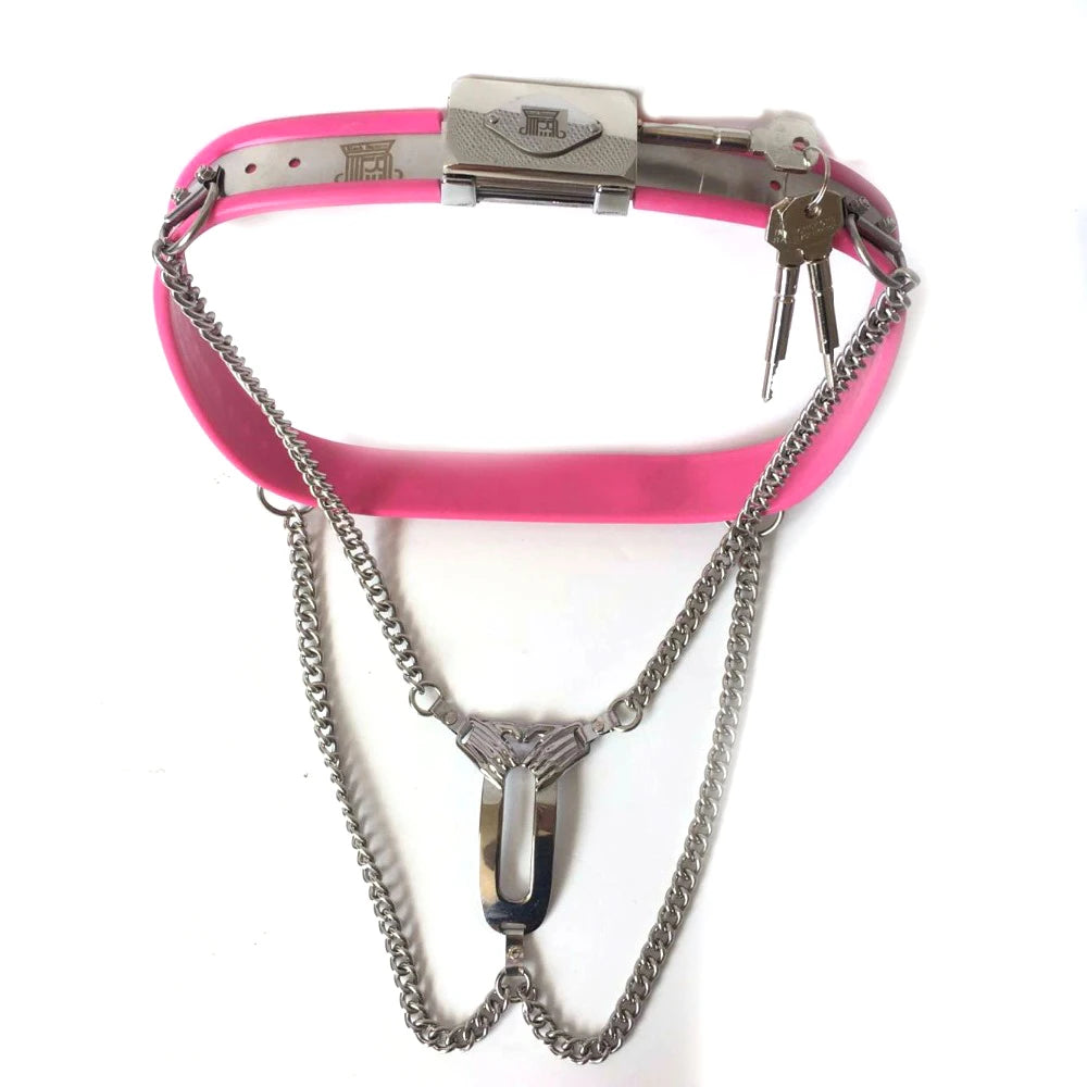 Black Emperor chains breathable invisible chastity belt