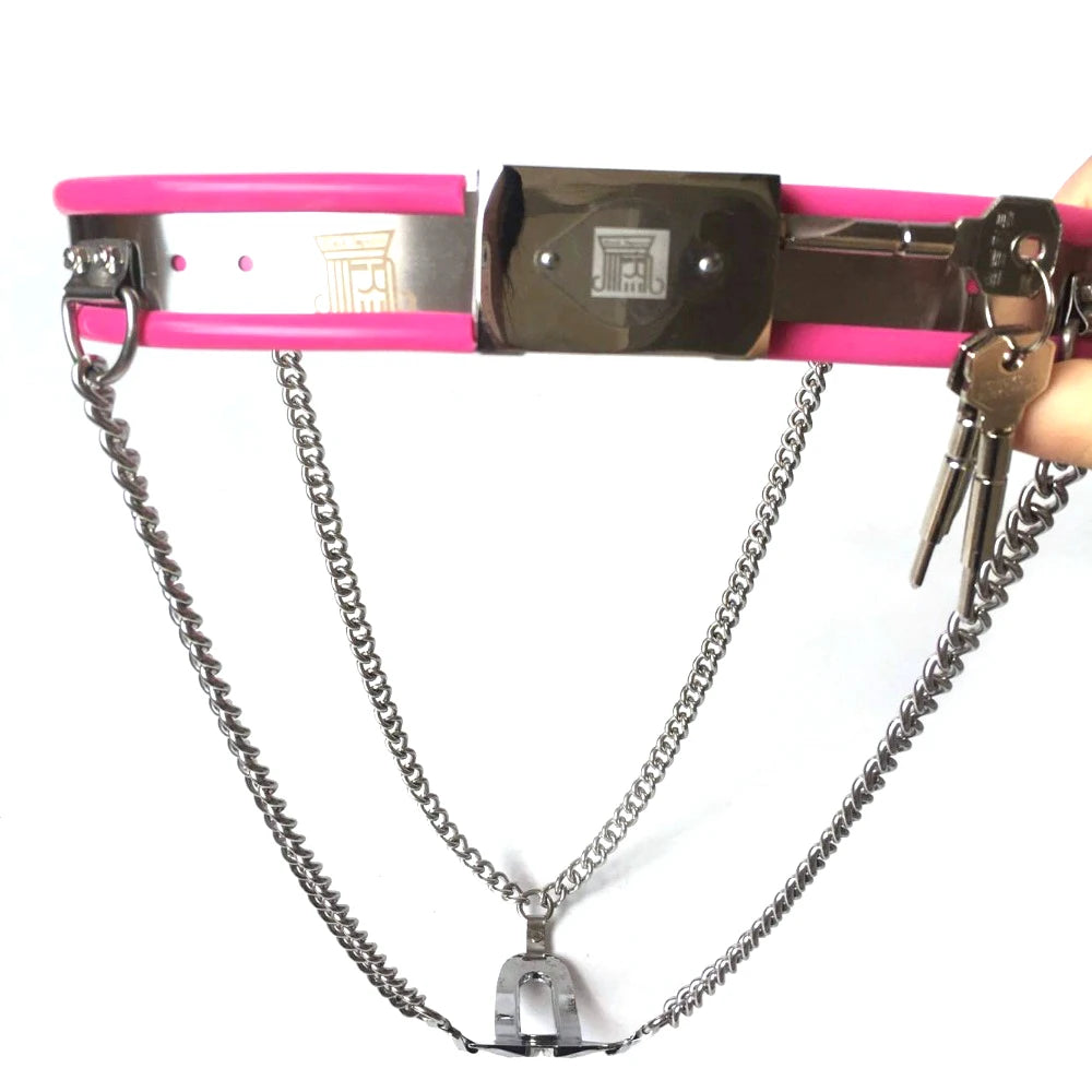 Black Emperor chains breathable invisible chastity belt