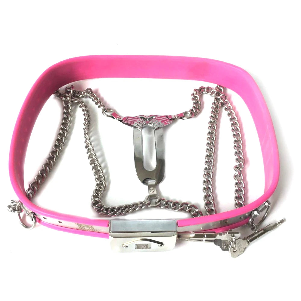 Black Emperor chains breathable invisible chastity belt