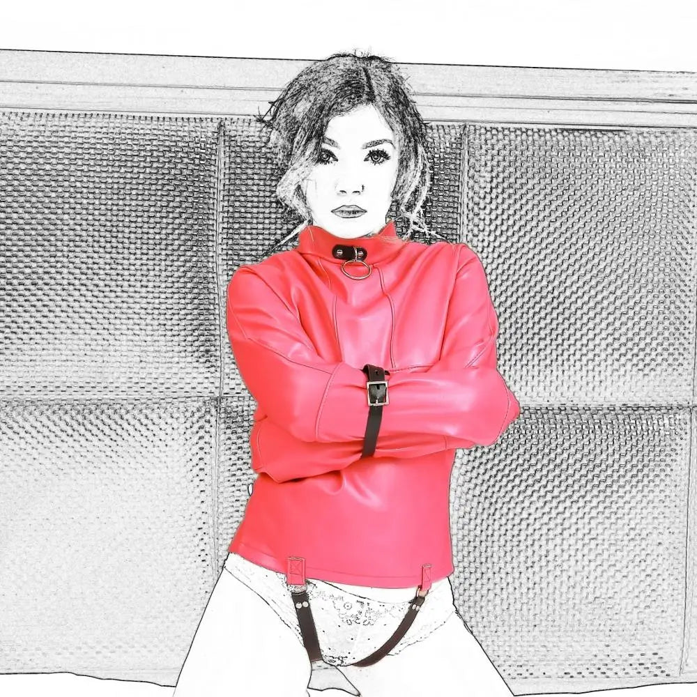 Black emperor SM fun leather forced binding clothing