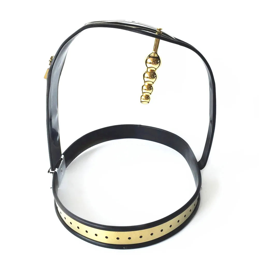 Black emperor SM sexy female chastity belt