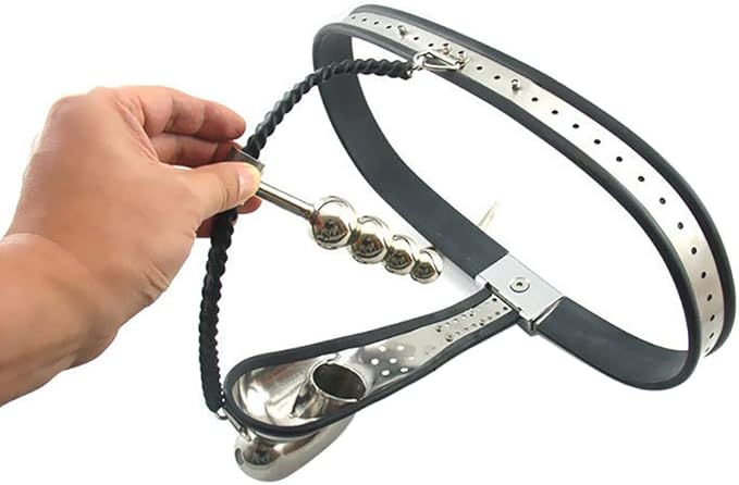 Black Emperor Fully Locking Male T Type Chastity Belt Cock Cage