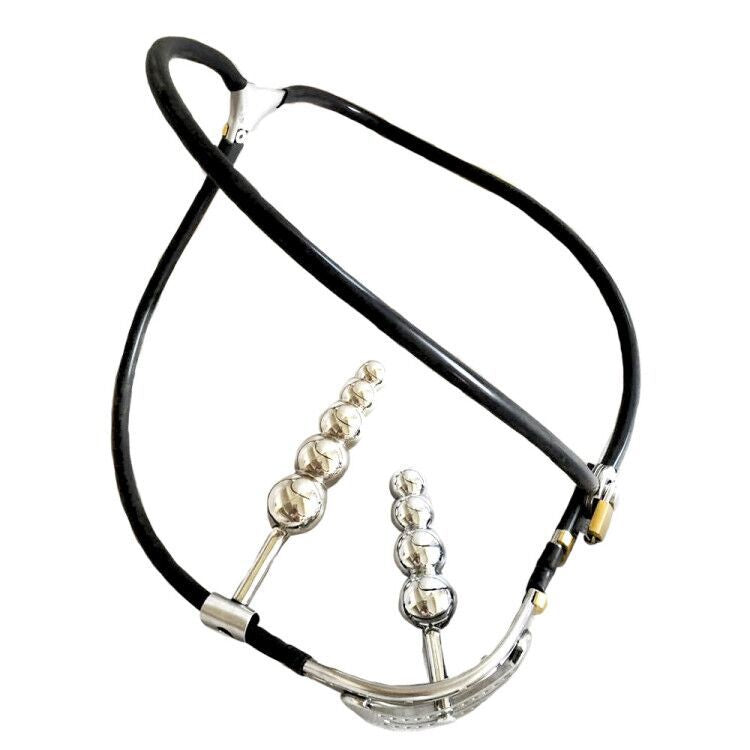 Black Emperor Y-Type Female Chastity Trousers Stainless Steel Stealth Chastity Belt