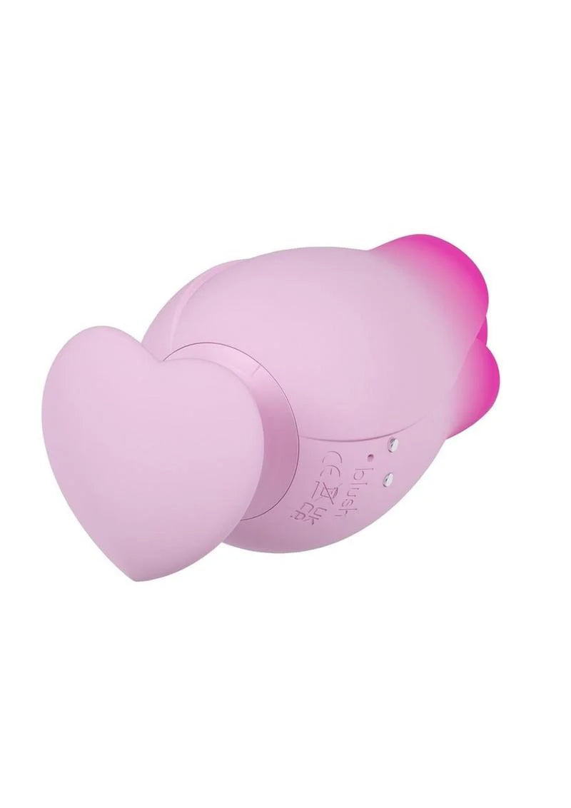 Blush Aria Tulip Trance Silicone Personal Massager with Suction Tongue Fluttering Sensations