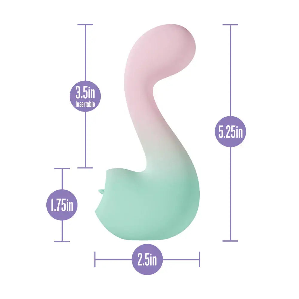 Blush Play With Me Melody Vibrator With G-Spot Fluttering Clitoral Stimulator
