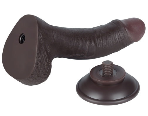 7.5'' Curved Sliding Skin Dual Density Dildo