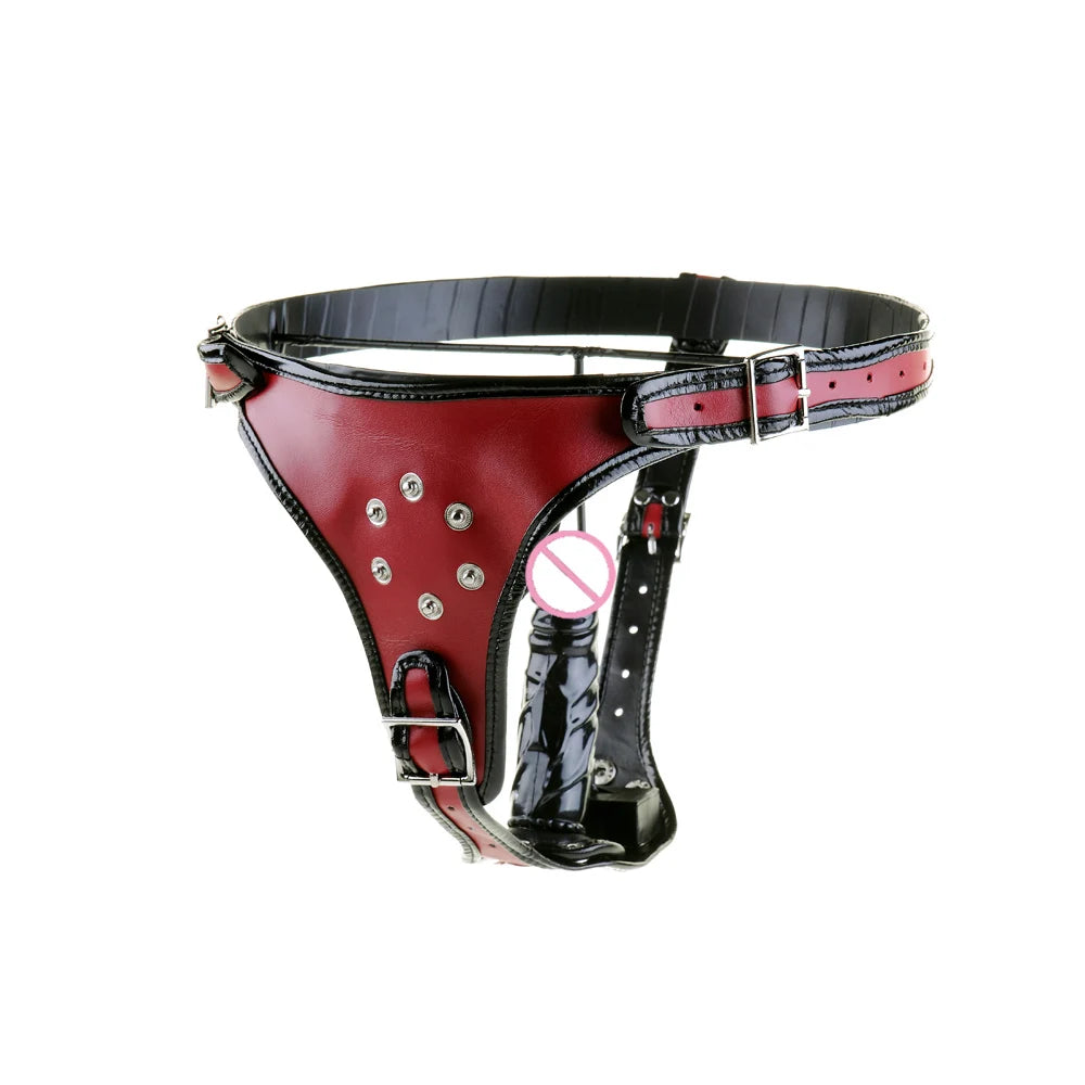 Black emperor Dildo Chastity Belt Strapless Strap On Dildo